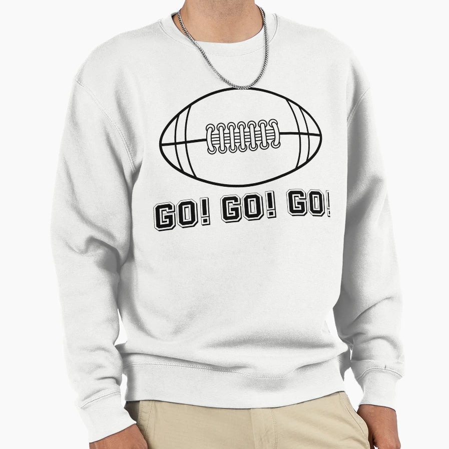 American Football Ball Football Sweatshirt - Minimalist Print Men Women - T-Shirt, Sweatshirt, Hoodie