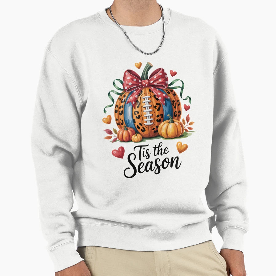 Colorful Tis Season Football Sweatshirt - Custom Art Print Men Women - T-Shirt, Sweatshirt, Hoodie