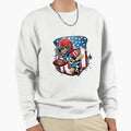 Cartoon Charachter Playing Football Sweatshirt - Novelty Apparel Men Women - T-Shirt, Sweatshirt, Hoodie