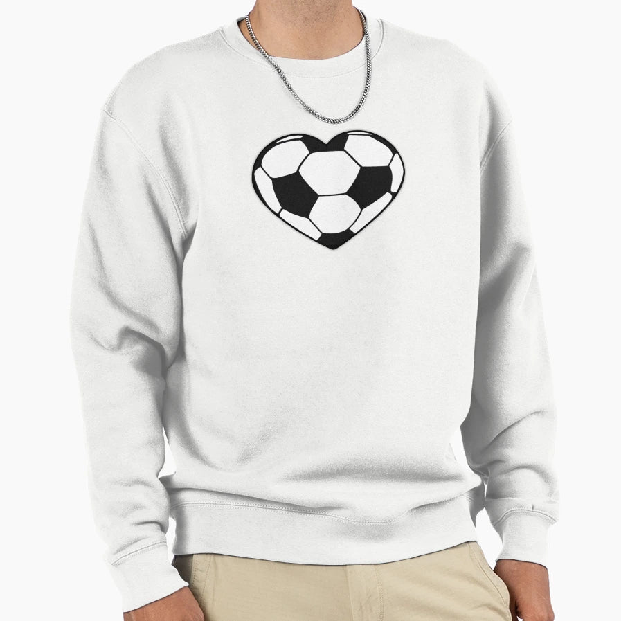 Football Soccer Love Sweatshirt - Unique Graphic Men Women - T-Shirt, Sweatshirt, Hoodie