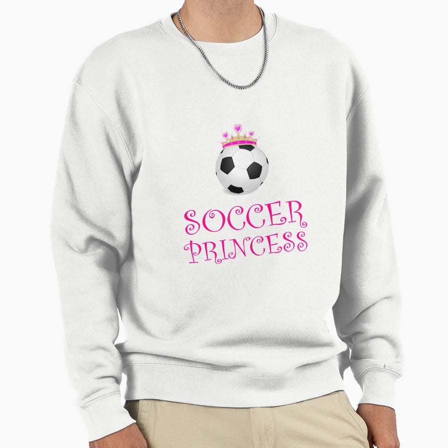 Soccer Princess Sweatshirt - Custom Art Print Unisex - T-Shirt, Sweatshirt, Hoodie