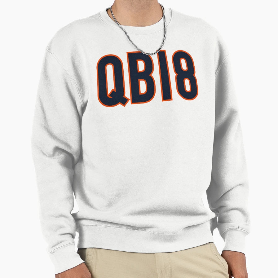 Qb18 Chicago Navy Sweatshirt - Graphic Print Unisex - T-Shirt, Sweatshirt, Hoodie