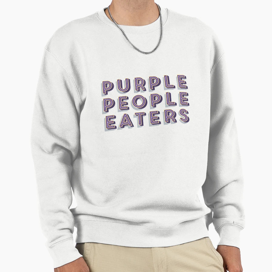 Purple People Eaters Sweatshirt - Fun Novelty Design for Adults - T-Shirt, Sweatshirt, Hoodie