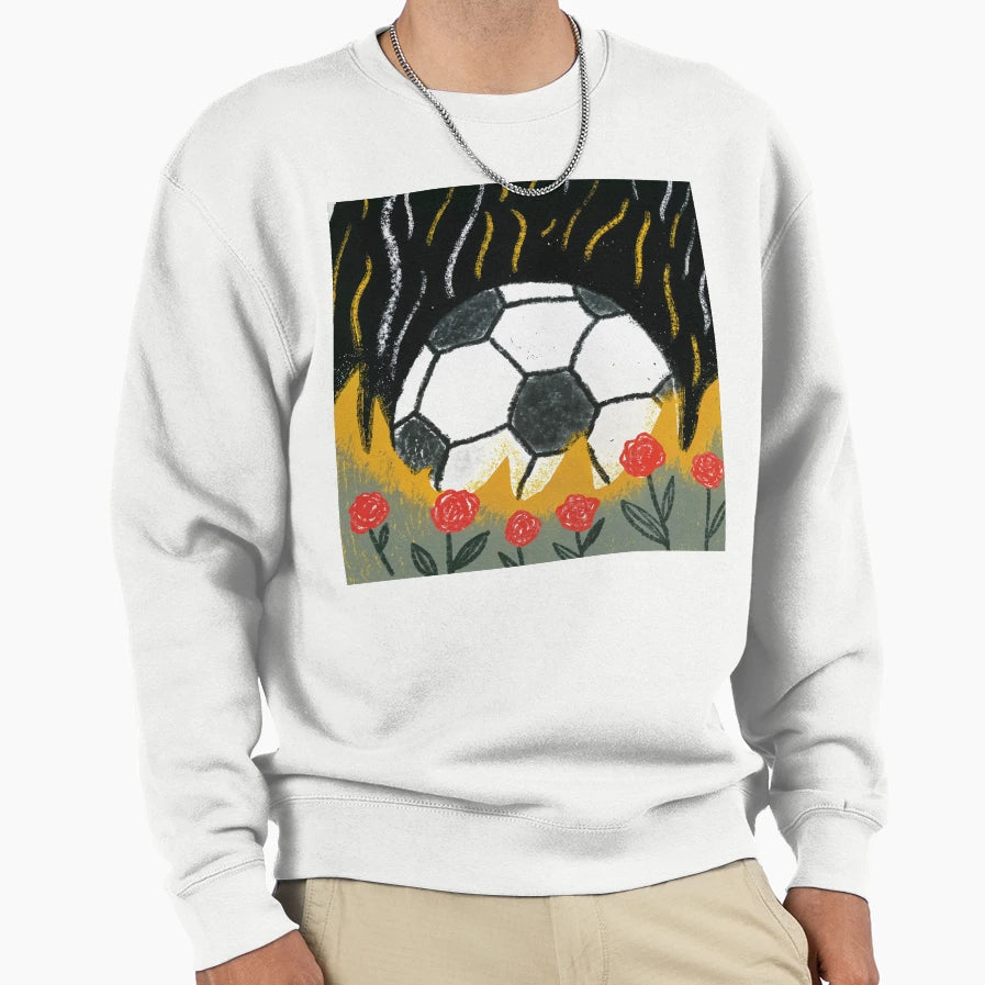 Immerse Yourself World Football Sweatshirt - Minimalist Print for Adults - T-Shirt, Sweatshirt, Hoodie