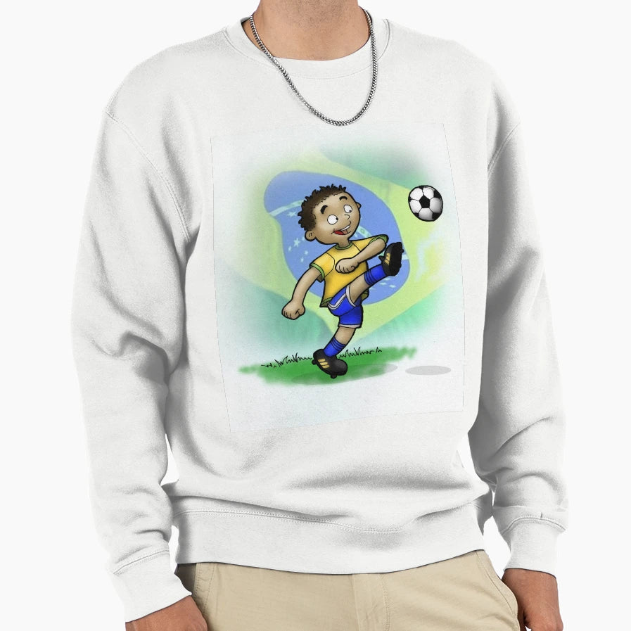 Brasil Football Team Sweatshirt - Custom Art Print Unisex - T-Shirt, Sweatshirt, Hoodie