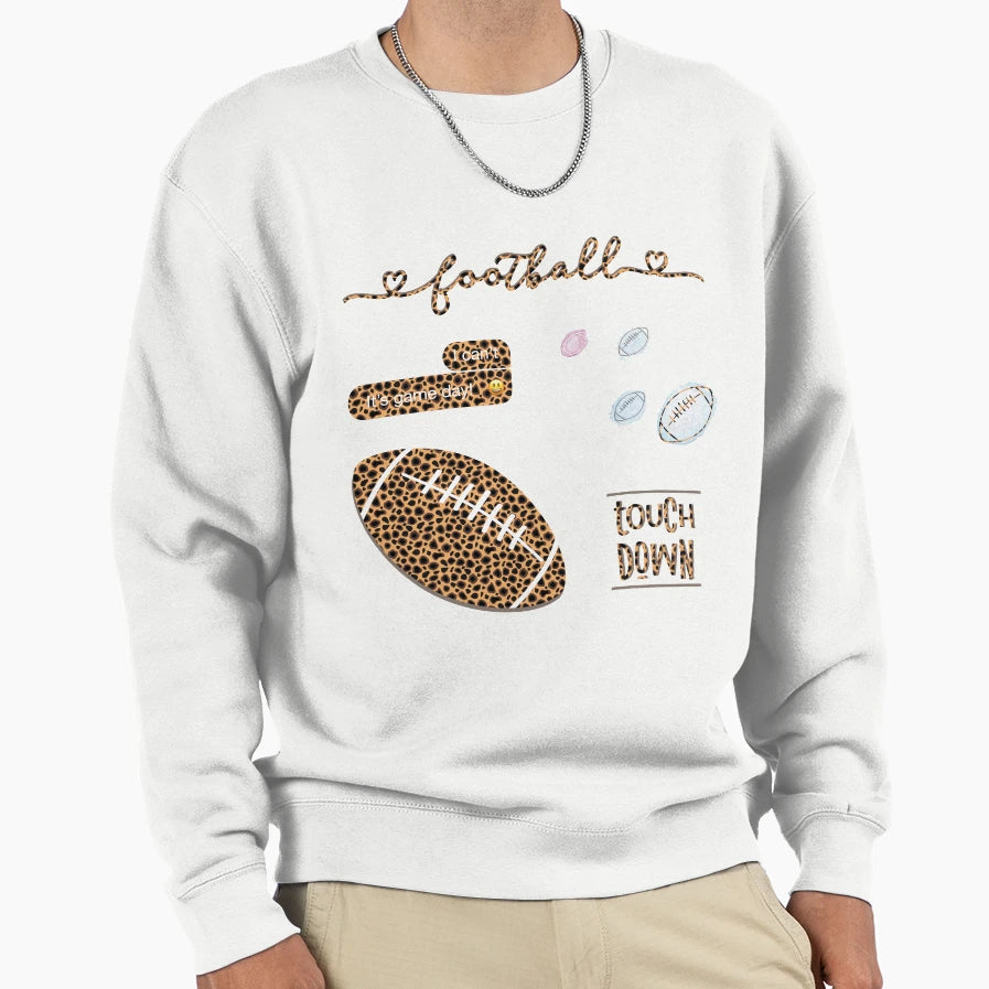 Cheetah Animal Watercolor Sweatshirt - Aesthetic Graphic Men Women - T-Shirt, Sweatshirt, Hoodie