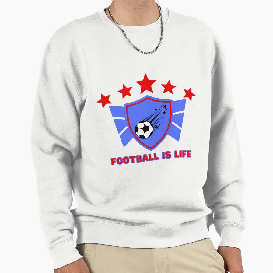 Football Is Life Coach Lasso Sweatshirt - Trendy Graphic Unisex - T-Shirt, Sweatshirt, Hoodie
