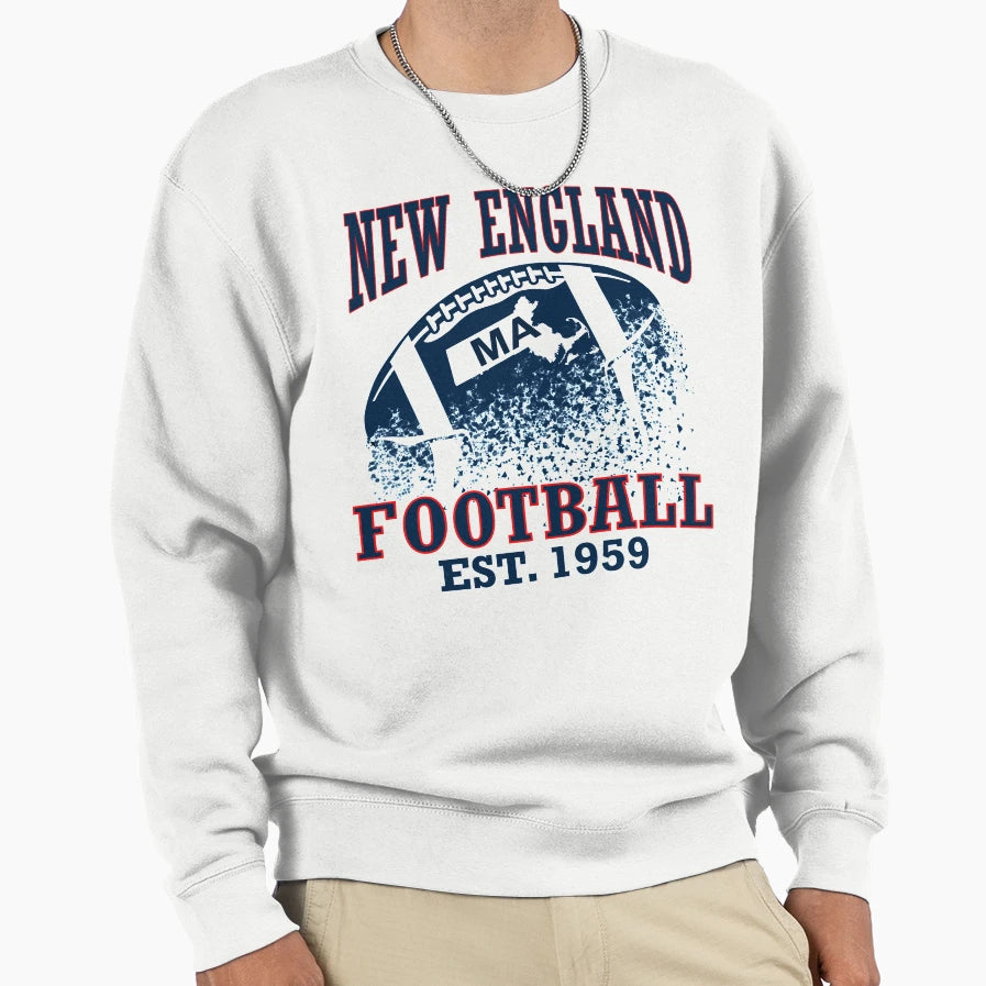 New England Football Sweatshirt - Minimalist Print Unisex - T-Shirt, Sweatshirt, Hoodie