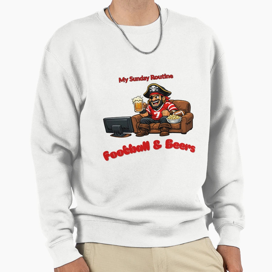 Tampa Bay Buccaneers Sunday Routine T-Shirt - Unique Graphic Men Women - T-Shirt, Sweatshirt, Hoodie
