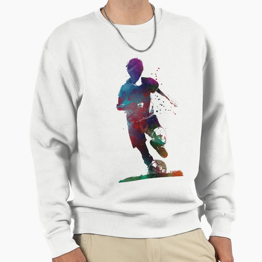 Football Soccer Player Soccer Sweatshirt - Unique Graphic Men Women - T-Shirt, Sweatshirt, Hoodie