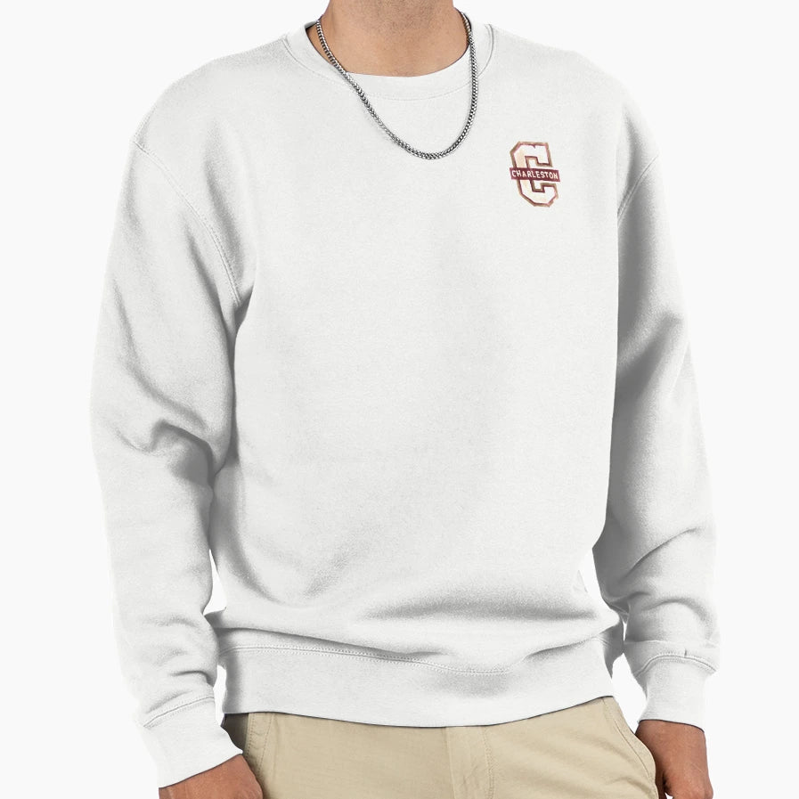 College Charleston Watercolor C Sweatshirt - Trendy Graphic for Adults - T-Shirt, Sweatshirt, Hoodie