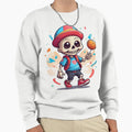 Skull Playing Football Sweatshirt - Trendy Graphic Unisex - T-Shirt, Sweatshirt, Hoodie