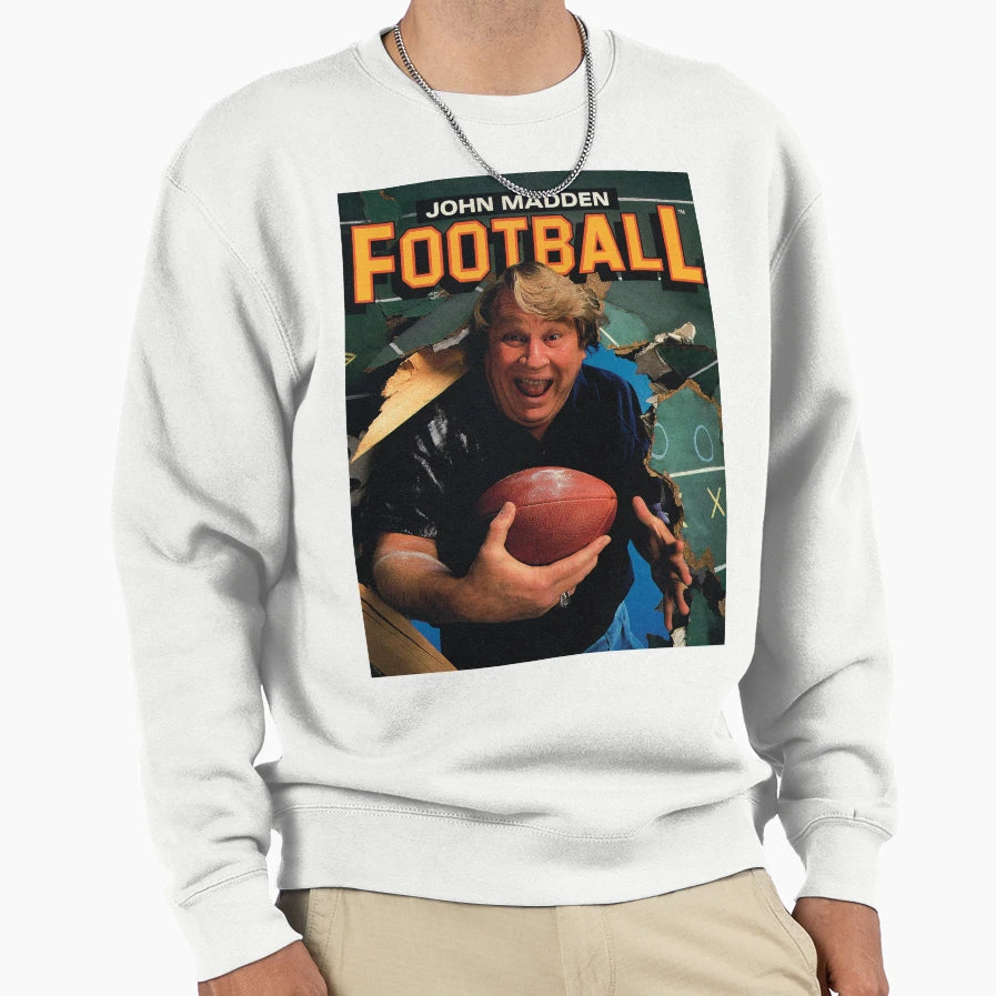 John Madden Football Sweatshirt - Trendy Graphic Men Women - T-Shirt, Sweatshirt, Hoodie