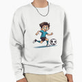 Cartoon Soccer Ball Logo Sweatshirt - Casual Everyday Wear Men Women - T-Shirt, Sweatshirt, Hoodie