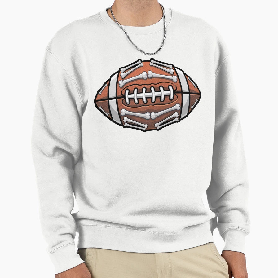 American Football Halloween Skeleton Sweatshirt - Trendy Graphic Men Women - T-Shirt, Sweatshirt, Hoodie