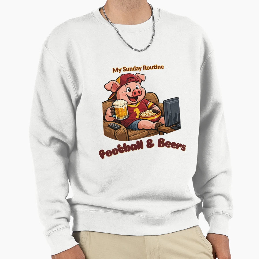 Washington Commanders Sunday Sweatshirt - Minimalist Print for Adults - T-Shirt, Sweatshirt, Hoodie