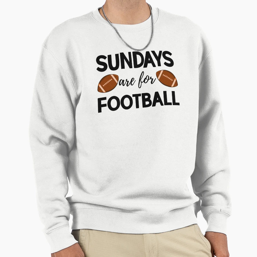Sundays Are Football Sweatshirt - Aesthetic Graphic for Adults - T-Shirt, Sweatshirt, Hoodie