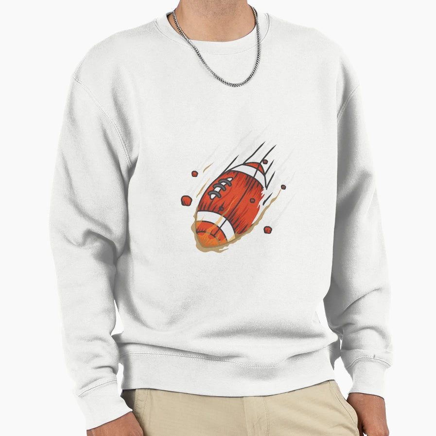Football Ball Sweatshirt - Graphic Print Men Women - T-Shirt, Sweatshirt, Hoodie
