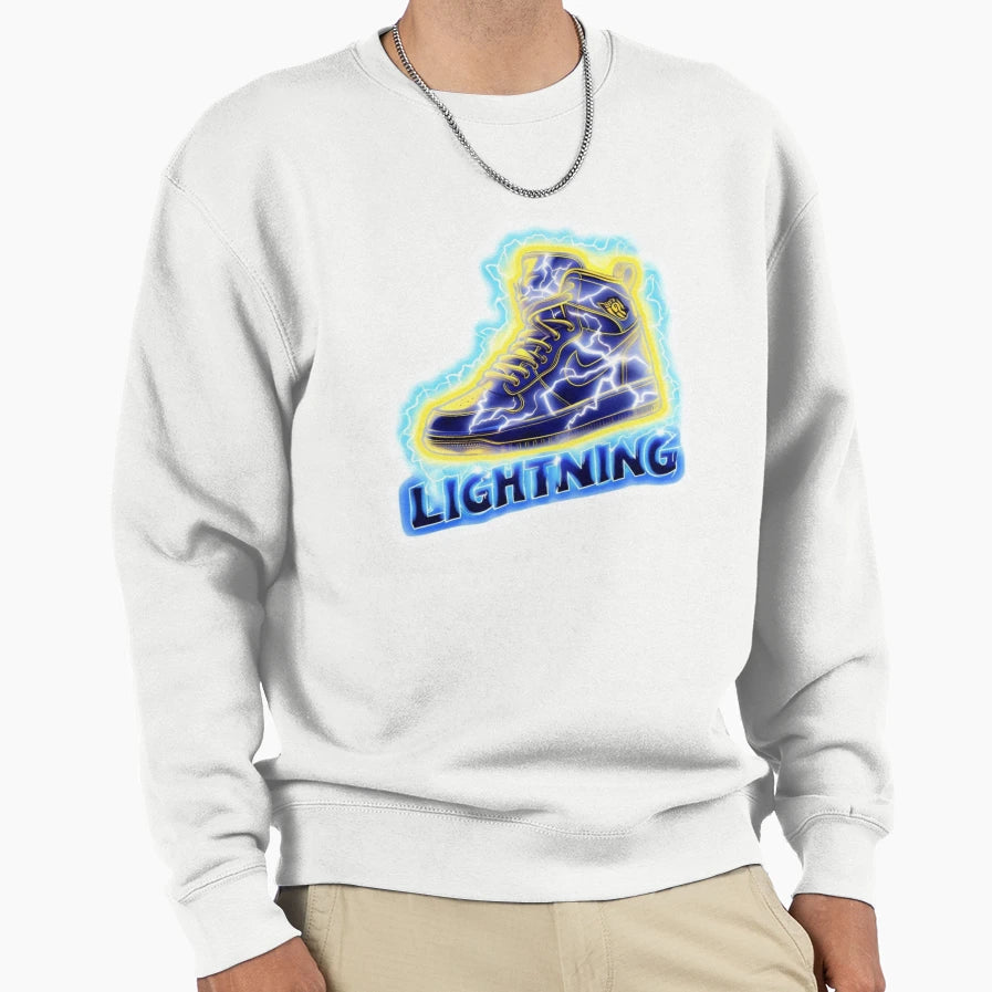 Lightning Sneaker Electric Power Sweatshirt - Novelty Apparel for Adults - T-Shirt, Sweatshirt, Hoodie