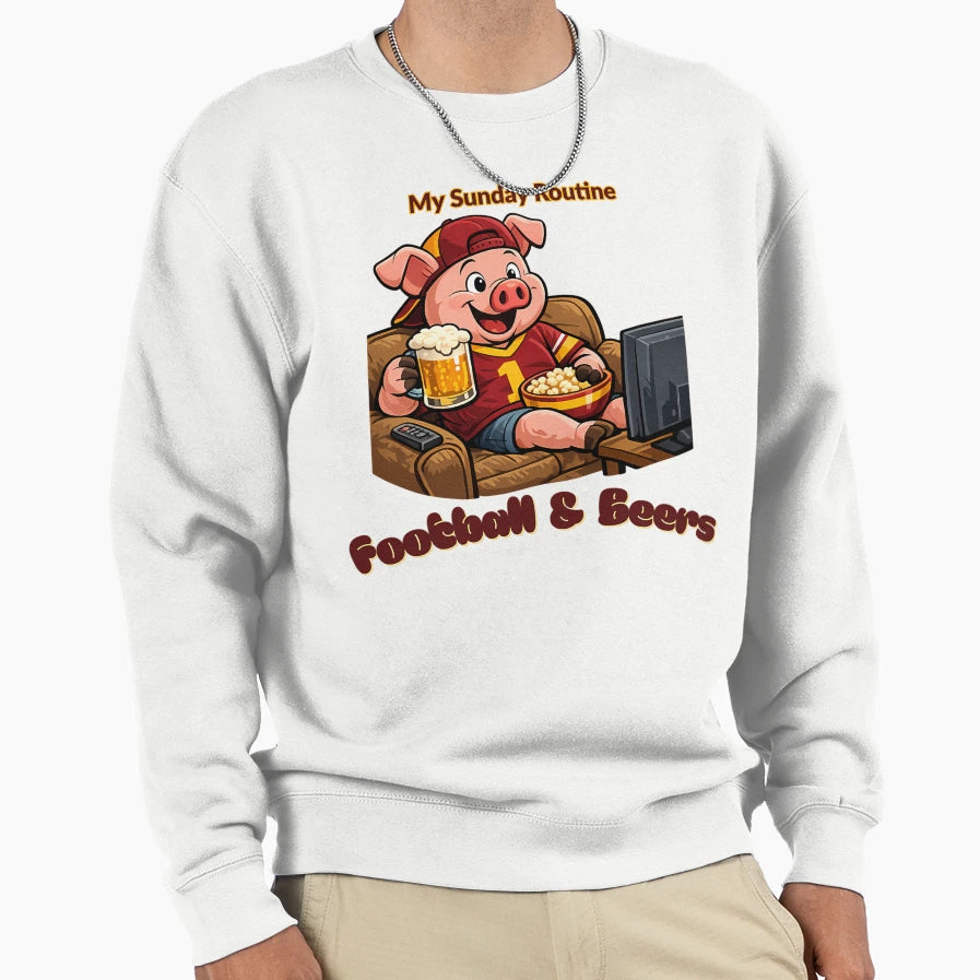 Washington Commanders Sunday Sweatshirt - Custom Art Print for Adults - T-Shirt, Sweatshirt, Hoodie