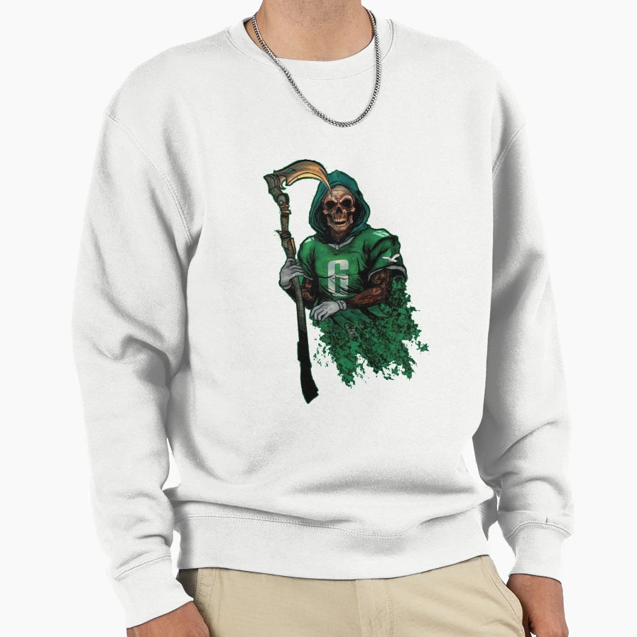 Slim Reaper Football Sweatshirt - Unique Graphic Men Women - T-Shirt, Sweatshirt, Hoodie