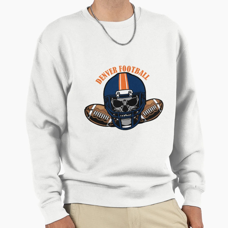 Denver Football Sweatshirt - Casual Everyday Wear Unisex - T-Shirt, Sweatshirt, Hoodie