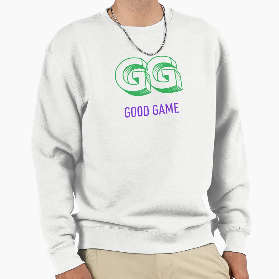 Gg Good Game Sweatshirt - Graphic Print Unisex - T-Shirt, Sweatshirt, Hoodie