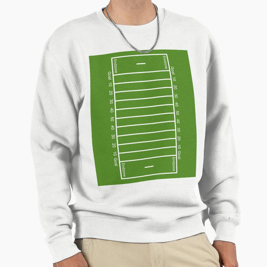 Football Field Sweatshirt - Unique Graphic Unisex - T-Shirt, Sweatshirt, Hoodie