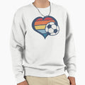 Soccer Heart Football Heart Love Sweatshirt - Streetwear Style for Adults - T-Shirt, Sweatshirt, Hoodie