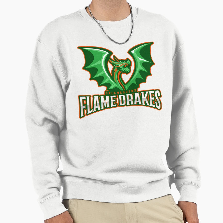 Salamanders Flame Drakes Sweatshirt - Novelty Apparel Men Women - T-Shirt, Sweatshirt, Hoodie