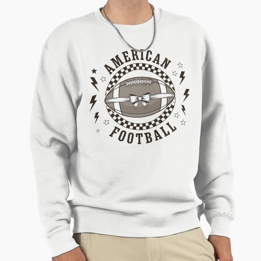 American Football Bow Feminine Sweatshirt - Aesthetic Graphic Men Women - T-Shirt, Sweatshirt, Hoodie