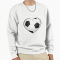 Soccer Heart Sweatshirt - Fun Novelty Design Men Women - T-Shirt, Sweatshirt, Hoodie