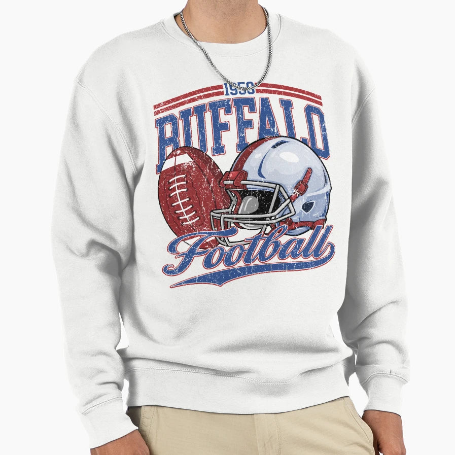 Buffalo Football Fan Sweatshirt - Fun Novelty Design for Adults - T-Shirt, Sweatshirt, Hoodie