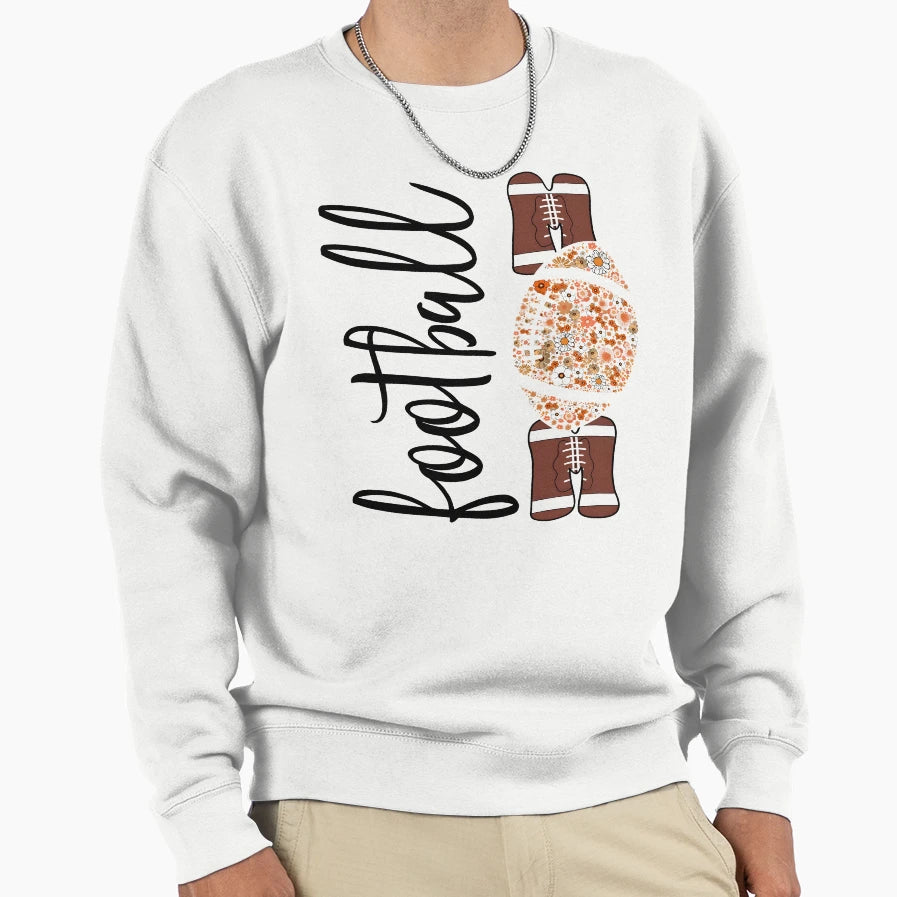 Floral Football Mama Sweatshirt - Fun Novelty Design for Adults - T-Shirt, Sweatshirt, Hoodie