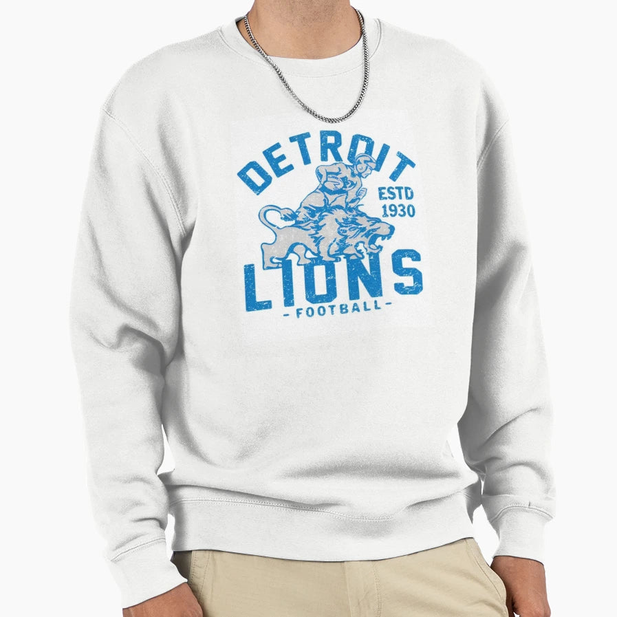 Detroit Lions Football Sweatshirt - Fun Novelty Design Men Women - T-Shirt, Sweatshirt, Hoodie