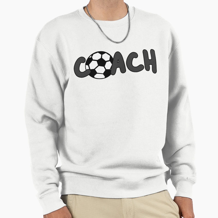 Soccer Coach Sport Club Coach Sweatshirt - Minimalist Print Men Women - T-Shirt, Sweatshirt, Hoodie