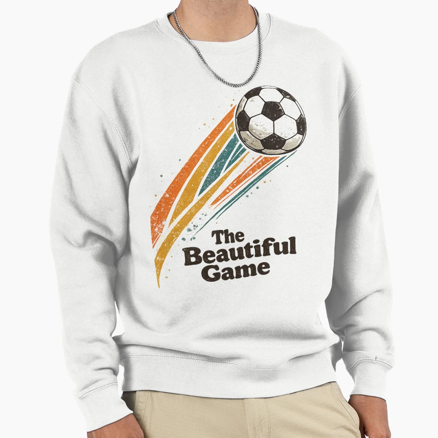 Beautiful Game Soccer Football Sweatshirt - Minimalist Print Unisex - T-Shirt, Sweatshirt, Hoodie