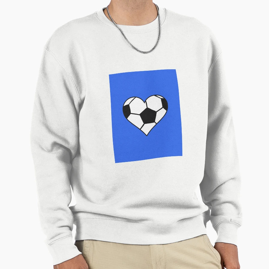 Love Football Sweatshirt - Minimalist Print Men Women - T-Shirt, Sweatshirt, Hoodie