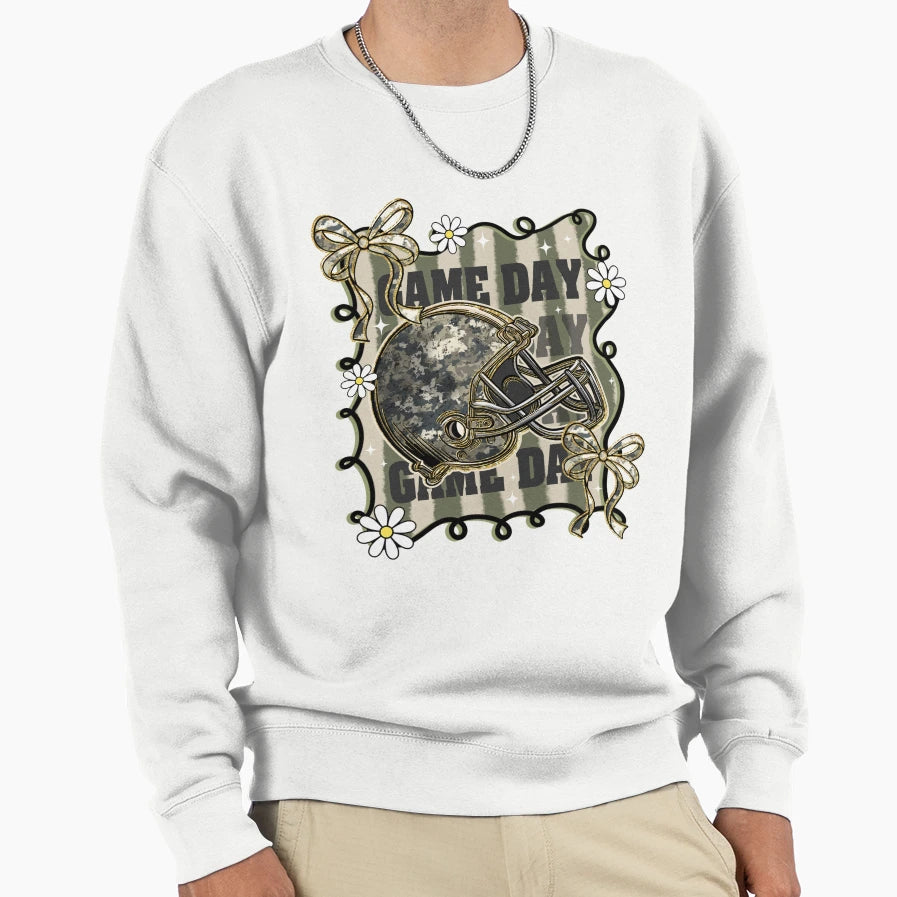 Couquette Glitter Game Day Sport Sweatshirt - Custom Art Print for Adults - T-Shirt, Sweatshirt, Hoodie