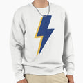 Blue Yellow Lightning Bolt Sweatshirt - Streetwear Style for Adults - T-Shirt, Sweatshirt, Hoodie