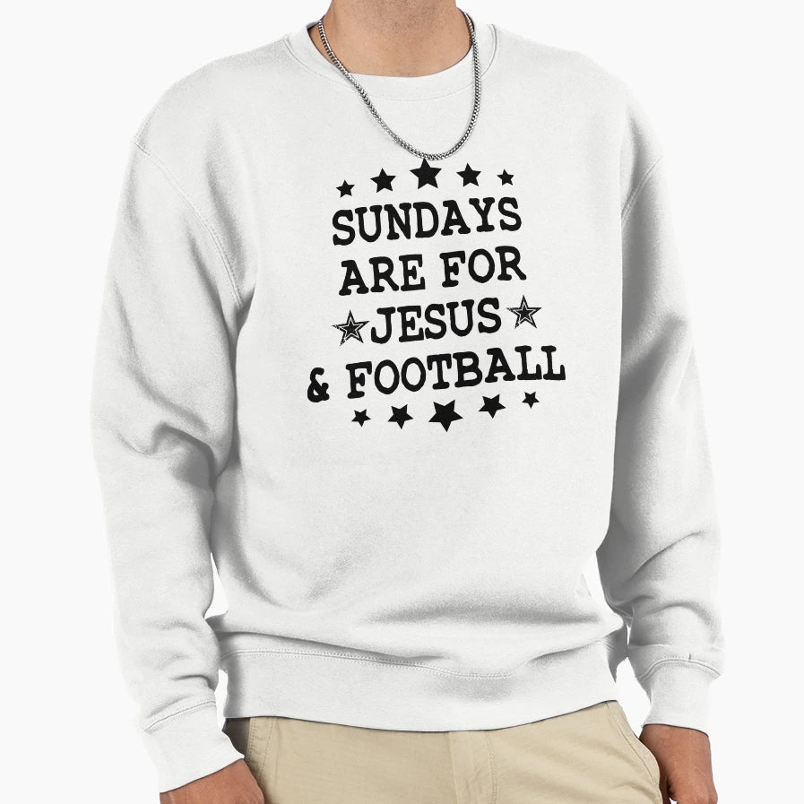 American Sundays Are Jesus And Sweatshirt - Unique Graphic Men Women - T-Shirt, Sweatshirt, Hoodie