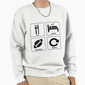 Eat Sleep American Football Repeat Sweatshirt - Graphic Print Men Women - T-Shirt, Sweatshirt, Hoodie