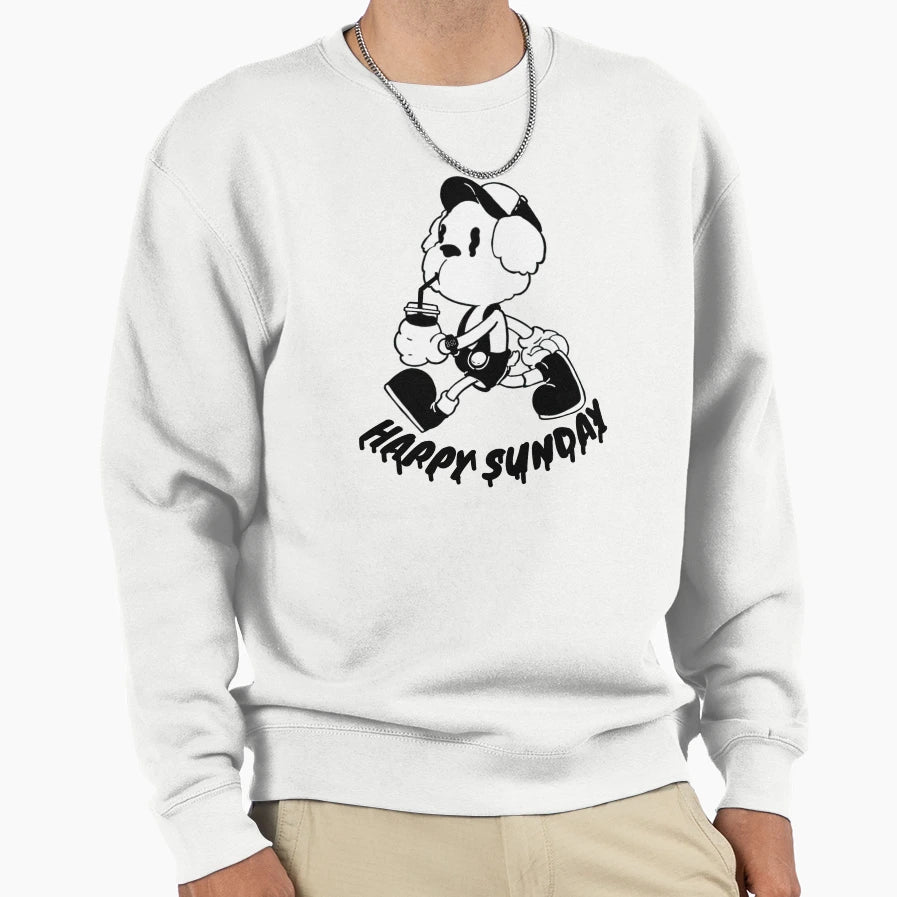 Happy Sunday Mood Sweatshirt - Streetwear Style Men Women - T-Shirt, Sweatshirt, Hoodie