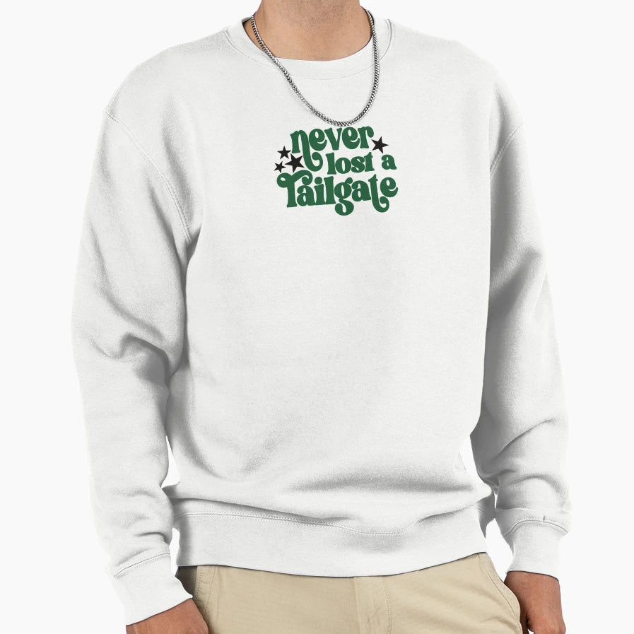 Never Lost Tailgate Sweatshirt - Custom Art Print Unisex - T-Shirt, Sweatshirt, Hoodie