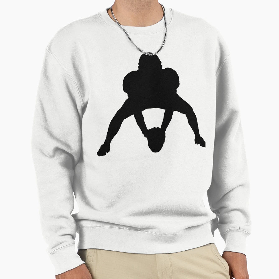 American Football Player Logo Sweatshirt - Fun Novelty Design for Adults - T-Shirt, Sweatshirt, Hoodie