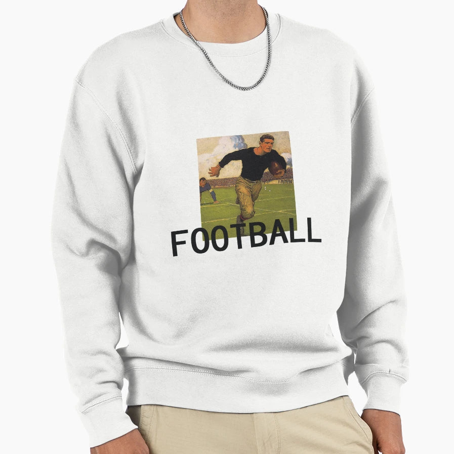 Football Old School Sweatshirt - Custom Art Print Unisex - T-Shirt, Sweatshirt, Hoodie
