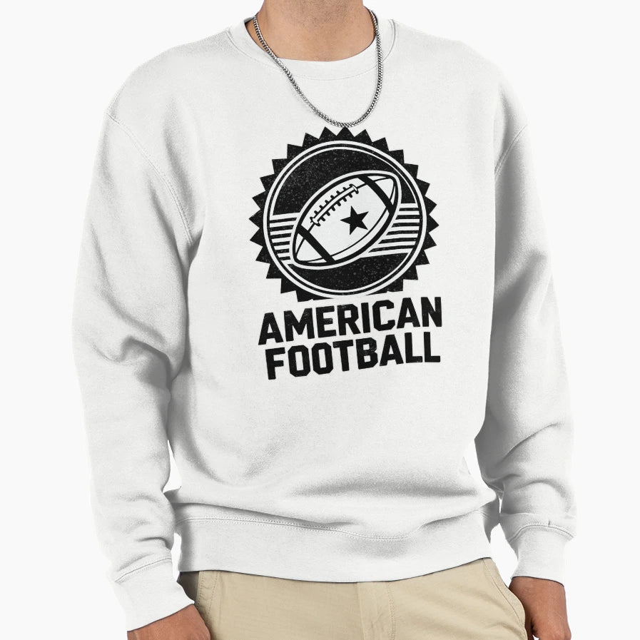 Circular Football Badge Sweatshirt - Novelty Apparel Men Women - T-Shirt, Sweatshirt, Hoodie