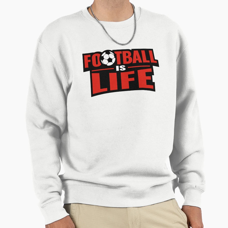 Football Is Life Sweatshirt - Aesthetic Graphic Unisex - T-Shirt, Sweatshirt, Hoodie