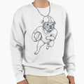 Bulldog Playing American Football Sweatshirt - Custom Art Print Unisex - T-Shirt, Sweatshirt, Hoodie