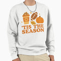 Tis Season Fall Football Coffee Sweatshirt - Minimalist Print Men Women - T-Shirt, Sweatshirt, Hoodie